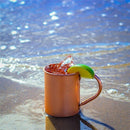 Pure Copper Moscow Mule Mug Solid Smooth Without Inside Liner For Cocktail