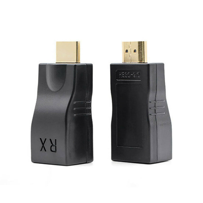 Fast Male to Female HDMI Extender Cat-5e/6 Cable Adapter For Transmission 1080P