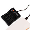 Compact Battery Charger USB for 10440 16340 14650 18350 3.7V Battery