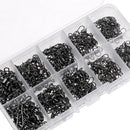210Pcs Rolling Swivels Ring Fastlock Fishing Pin Snap Connector Accessories