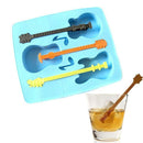 1PC Silicone Guitar Shaped Cube Trays Ice Candy Mold Maker Bar Drinking Tools