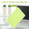 2.5 inch USB2.0 SATA HDD Hard Disk Drive External Portable SSD Case (Green)