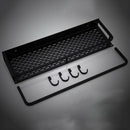 Wall Mounted Black Kitchen Pantry Rack Shelf Cookware Storage Organizer Wit