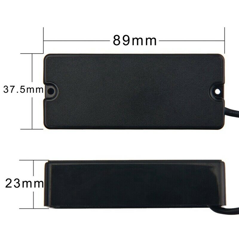 Black 4 String Bass Guitar Pickup Passive Bridge & Neck Pickup, 4 Wire