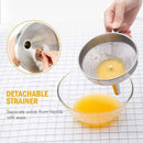 Stainless Steel Kitchen Funnel with Detachable Filter for Transporting Liqu