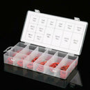 150Pcs 14 Sizes Red Steel Paper Fiber Flat Washers Insulation Kit Assort CSH