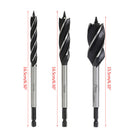 3Pcs Spiral Hss Drills For Wood 10/16/25Mm Hex Power Tools Chuck Bits Drill