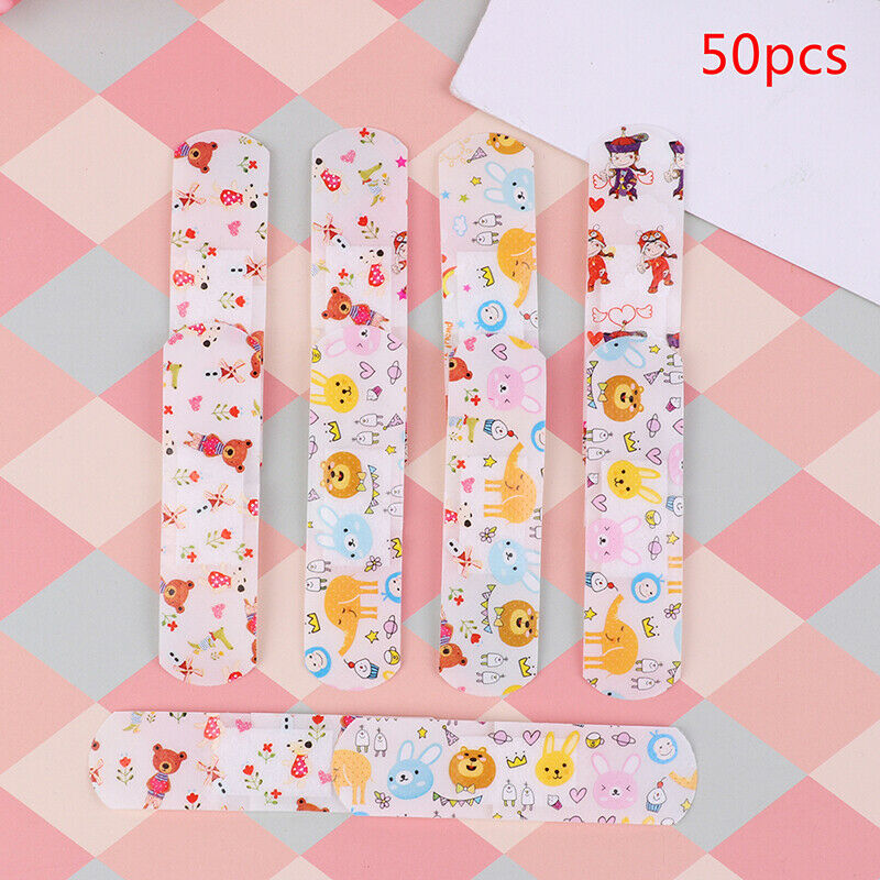 50Pcs Variety Decor Patterns Bandages Cute Cartoon Band Aid For Childr Ew