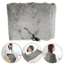 Flannel USB Electric Blanket Heated Shawl Throw Washable 100x70cm Warm