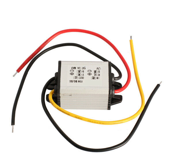 Car Charger Converter 12V To 5V 3A 15W DC To DC Buck  Step Down Module A