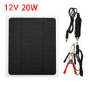 20W 12V Solar Power Panel Battery Charger For Car Motorcycle Boat Yacht Tractor