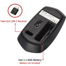 Wireless Mouse Optical Mouse W/ Type C Receiver, 4 Buttons, 1600/1200/800DPI