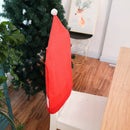 4x Christmas Decor Chair Covers Dining Seat Cover Santa Claus Home Party Decor