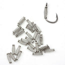 200 Pieces Barbed Fishing Hook Spring Steel Fishing Screw Lock Weedless
