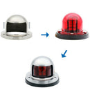 1Pair Marine Bow Light 12V Stainless Steel LED Navigation Side Lights Boat Yacht