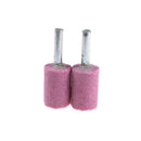 5x Cylinder Abrasive Stone Points Mounted Grinding Stone Burr 6mm Shank OD20 â„–#