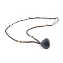 Natural Black Tourmaline Pendant Necklace Chakra Crystal Healing Stone Pendant