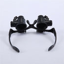 10X 25X Dentist LED Surgical Loupes Medical Binocular Glasses Magnifier Tool Kit