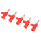 10 Pieces 4mm Wire Audio Speaker Cable Banana Plug Connectors, Red+ Black