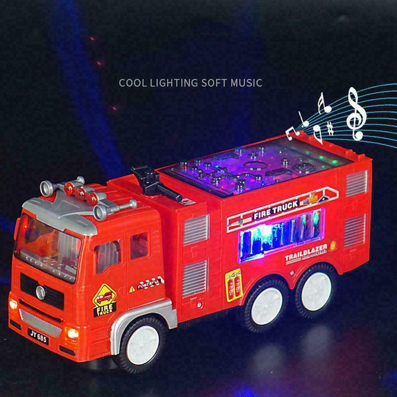 Electric Fire Engine Truck Car Siren Sound LED Lights Children Xmas Gift To T3K4