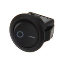 10pcsx AC 3A/250V 6A/125V ON-OFF I/O SPST 2 Pin Snap in Round Boat Rocker S