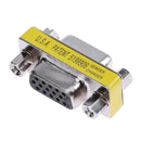 VGA 15Pin DB15 Female to Female Gender Changer Conversion Adapter Connector
