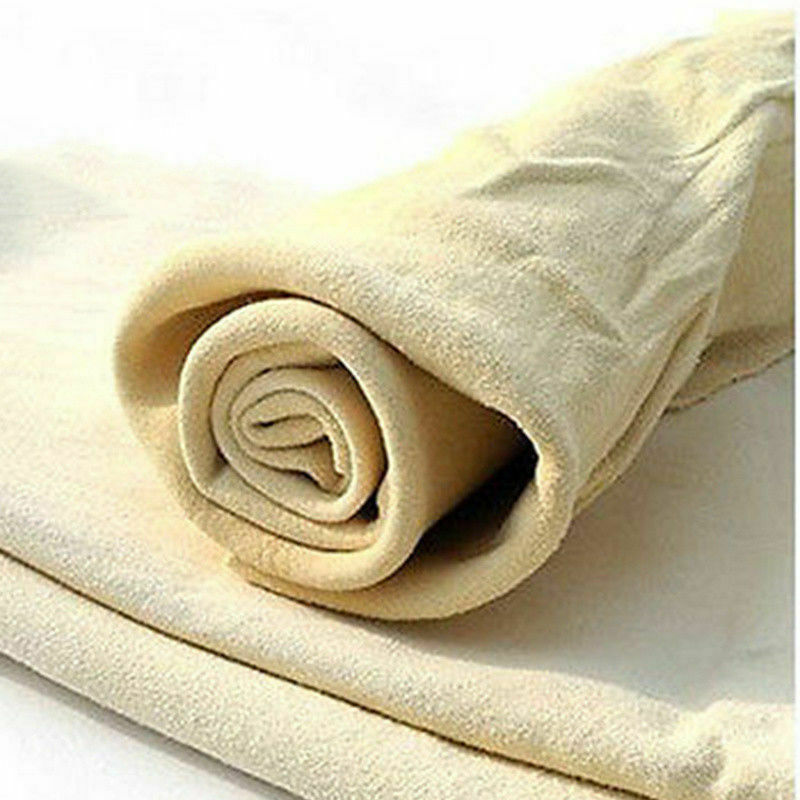 Natural Chamois Leather Car Washing Cleaning Cloth Absorbent Drying Towel HOT FT
