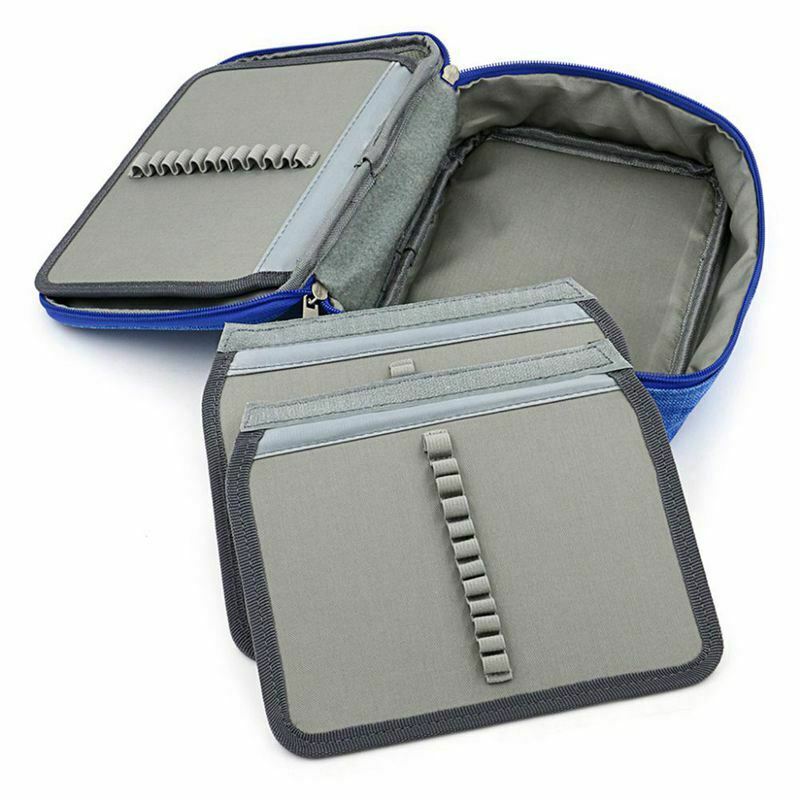 72 Holder Pen Colored Pencil Case School Multi-functional High Capacity Zip N5J6