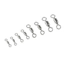 1 Box of 500 Pieces Stainless Steel Fishing Rolling Swivels Hook Connector