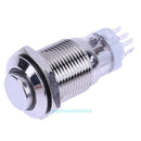 16mm 12V 3A Blue LED Car Metal Push Button Switch Latching Momentary Universal