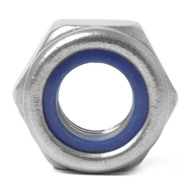 125pcs 304 Stainless Steel Hexagon Lock Nuts Nylon Insert Self Locking Nuts