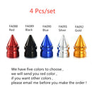 4* Aluminum Car Wheel Tires Valves Tyre Stem Air Caps Airtight Cover Accessories
