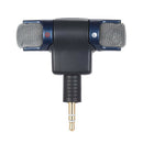 3.5mm External Stereo Mic Microphone + 3.5mm Female to Mini USB Male Adapter