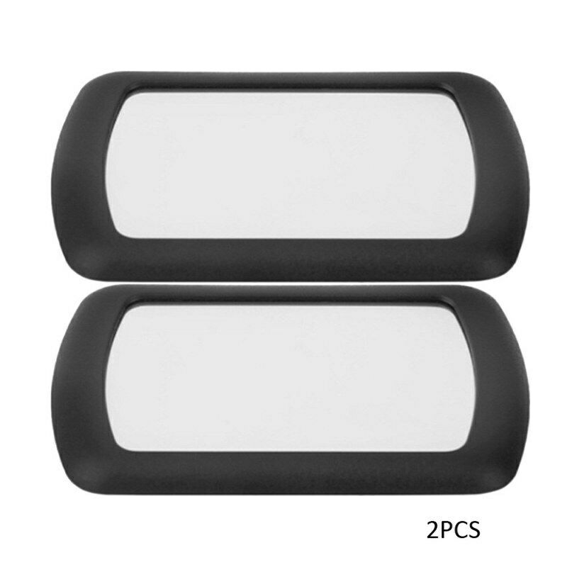 2X Black Clip on Car Sun Visor Vanity Mirror Sun-shading Cosmetic Mirror Autom