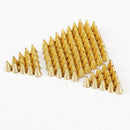 100pcsPic Studs / Rivets Studs PUNK plastic 6x4mm DIY Golden C1S8