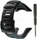 1x Soft Watch Strap Band Rubber Black Tool For Suunto Ambit2 S Ambit2 3 qwe