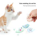 4pcs Animal Pet Grinding Catnip Toys Mini Cute Cat Plush Interactive Toys