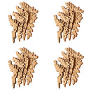 16pcs Natural Cutouts Wood Anthemy Shape DIY Craft Wooden Embellishments