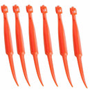 6PCS Easy Orange Citrus Peeler in Bright Orange Color Kitchen Tool N5B9