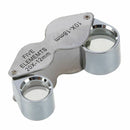 10x Magnifying Magnifier Glass Jewellers Eye Foldable Jewelry Loop Loupe(Si Y6E8