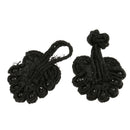 20 Sets Black Chinese Knots Frog Buttons Closures for Clothes Coats Sewing