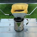 1X Outdoor Camping Folding Portable Coffee Drip Rack Stainless Steel Coff KTK