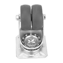 2Pcs Edl 3 Inch Mini Small 35Kg Tpe Tpr Wheels Castors Plate Double Bearing