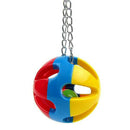 5pcs Bulk Bird Parrot Toys Hanging Bell Pet Cage Hammock Swing Wooden L BOO