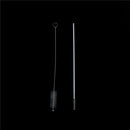 4PCs Reusable Clear Glass Water Drinking Straws with Brush Bar Accessories JR