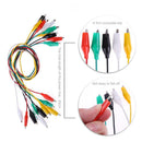 10pcs Double-ended Clips Test Line Cable Test Clamp Connector Testing Wire  A