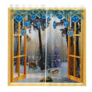 2x Blackout Insulated Window Curtains Pleated Drape Christmas Room Decor 02
