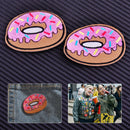 4 PCS DIY Pink Doughnut Embroidered Applique Sew Iron on Patch Jeans Bag Shirt