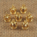 20 Pieces Golden Crowns Charms Pendants DIY Craft Jewelry Making