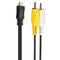 Micro USB Male to 2 RCA-AV Adapter Audio Video Cable for Android Mobile-Phone